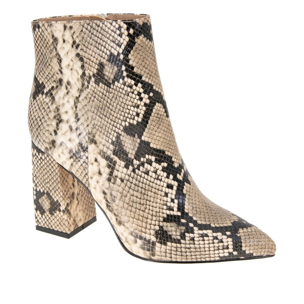 BCBGeneration Women's Briel Ankle Boot, Natural Snake, 5